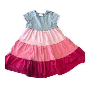 Hannah Andersson Pink Color Block Tiered Dress 🧡5 for $25🧡